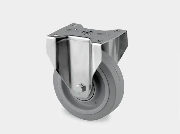 Ø160MM PLATEHJUL FAST RUSTFRI