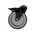 Ø125MM RUSTFRITT HJUL MED BREMS