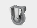 Ø160MM PLATEHJUL FAST RUSTFRI