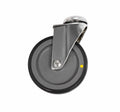 Ø125MM RUSTFRITT HJUL UTEN BREMS ANTISTATISK