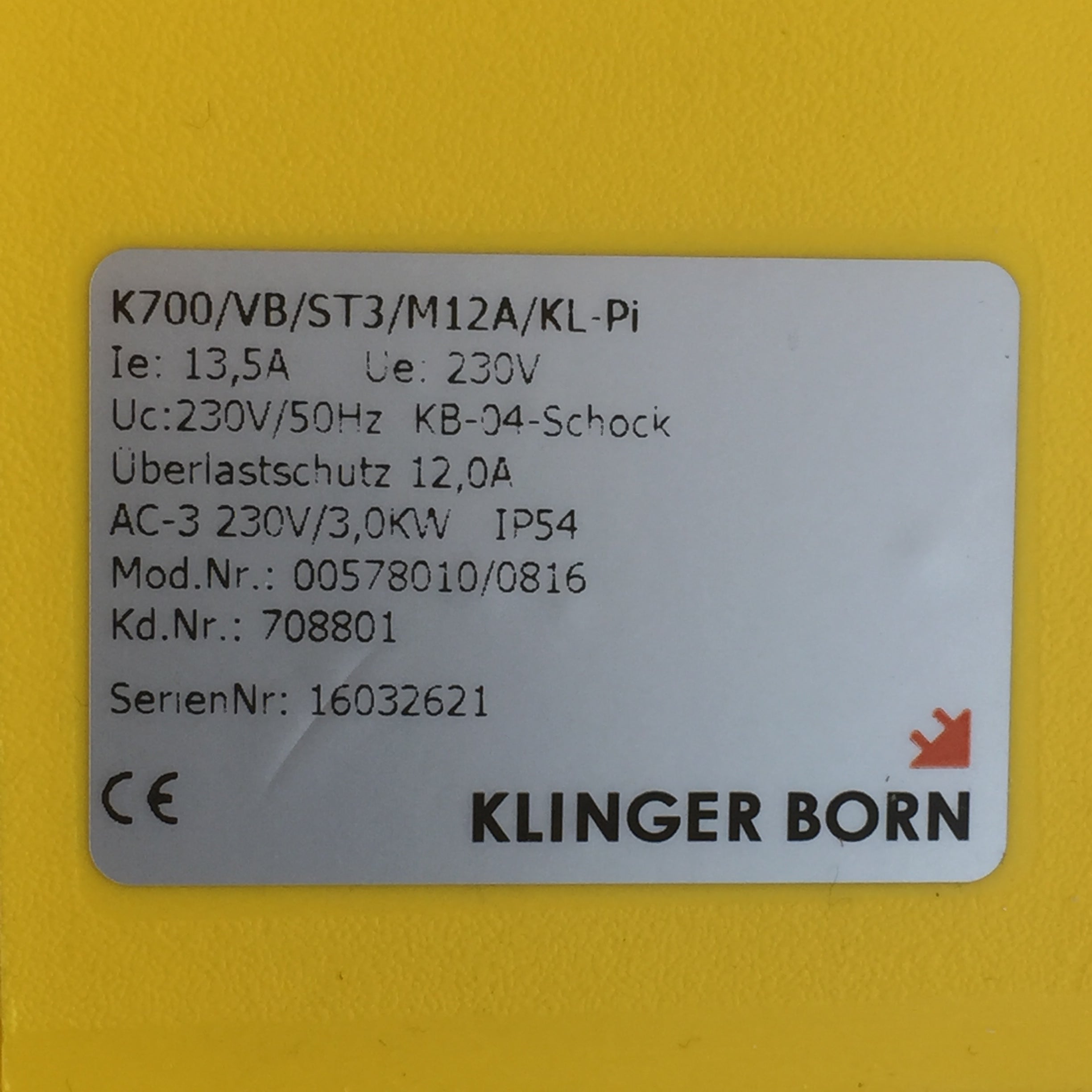 Bryter 230V/1  2,0kW