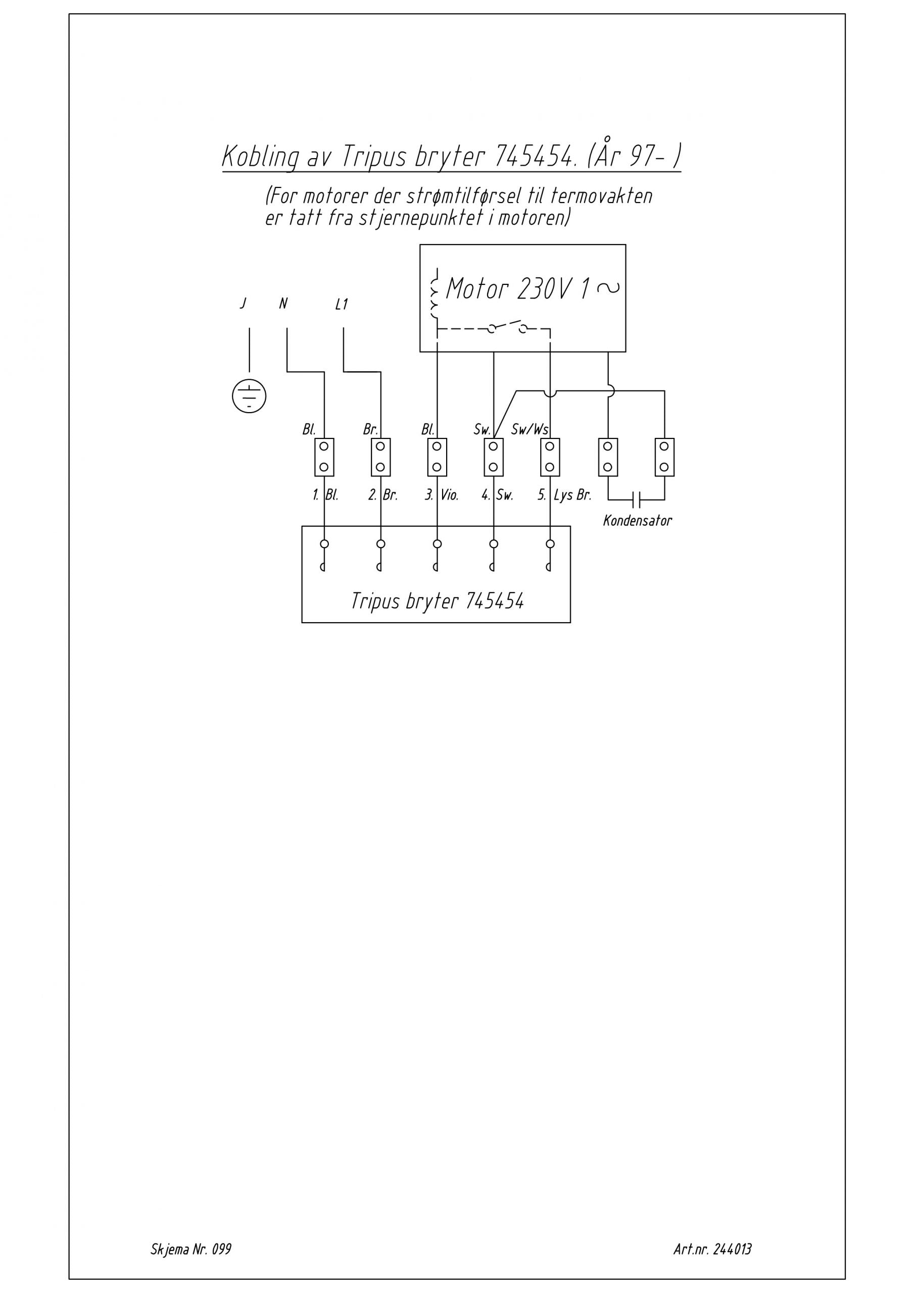 Bryter 230V/1.